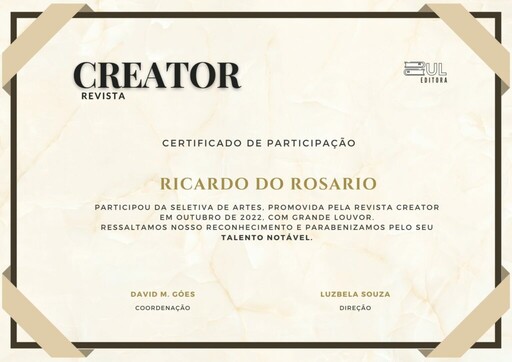 Revista Creator Certificado