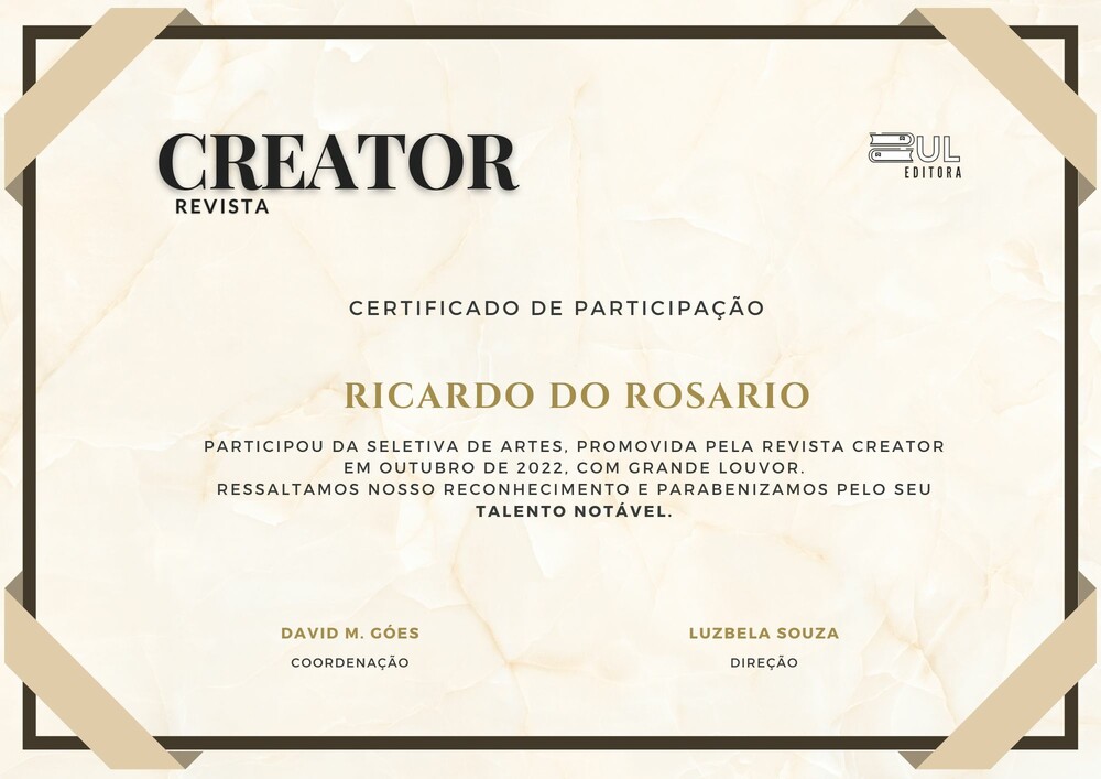 Revista Creator Certificado