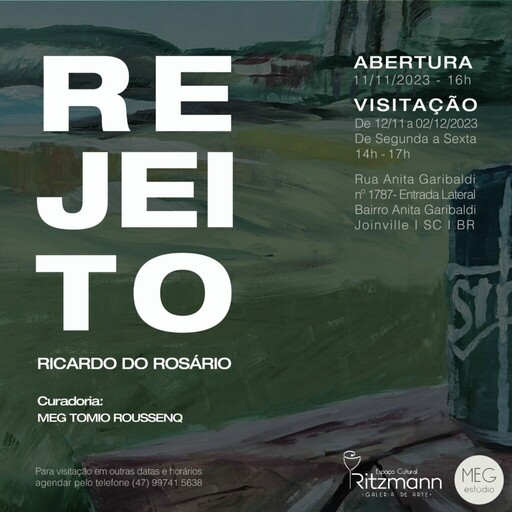 Exposição individual Rejeito em Joinville